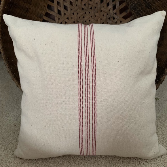 Handmade Grain Sack Pillow Covers-Set Of 2 - Picture 2 of 8